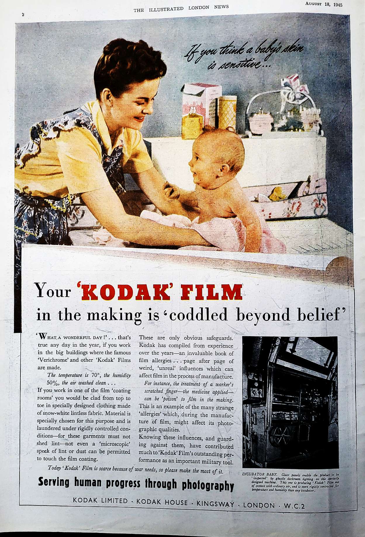 1945 kodak advert